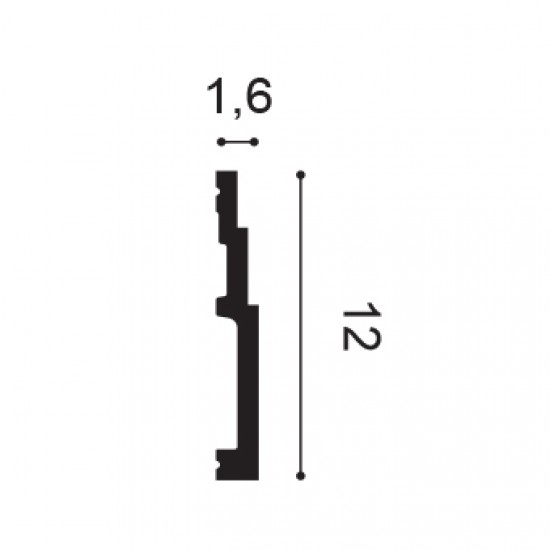 Plinta SX180 H 12 x l 1.6 cm 