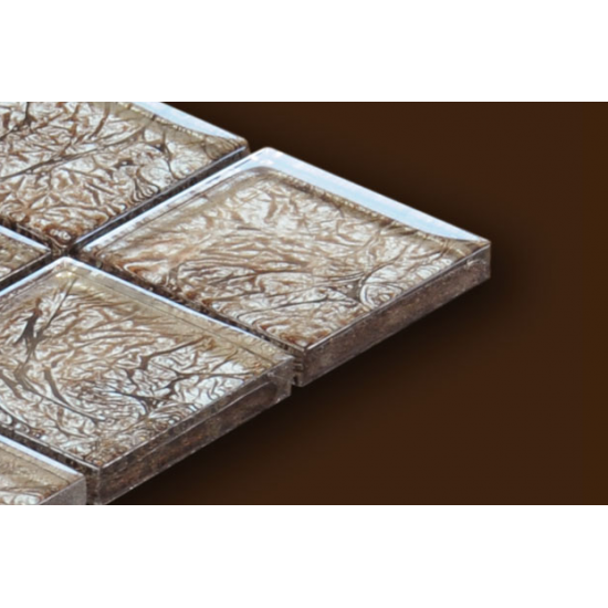 Mozaic Sticla decorativ cu fundal metalic XX-025 Mozaic Sticla decorativ cu fundal metalic XX-025