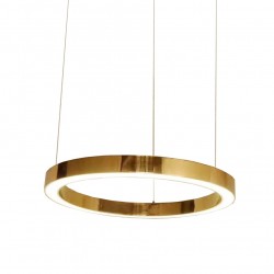 Lustra moderna Ring LED auriu Ø100 cm 