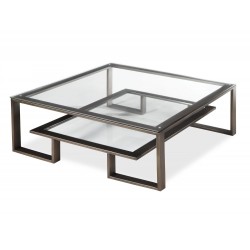 Masuta cafea Mayfair bronz antichizat 110×110 cm Masuta cafea Mayfair bronz antichizat 110×110 cm