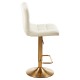 Scaun bar Weston piele alba si auriu Scaun bar Weston piele alba si auriu