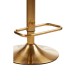 Scaun bar Weston piele alba si auriu Scaun bar Weston piele alba si auriu