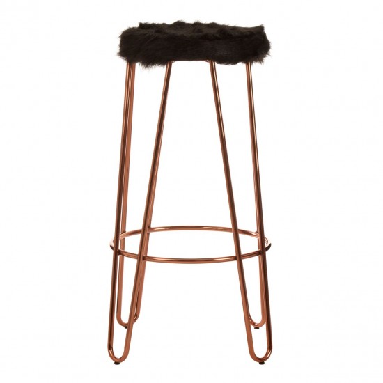 Scaun bar Roslyn negru si auriu rose Scaun bar Roslyn negru si auriu rose