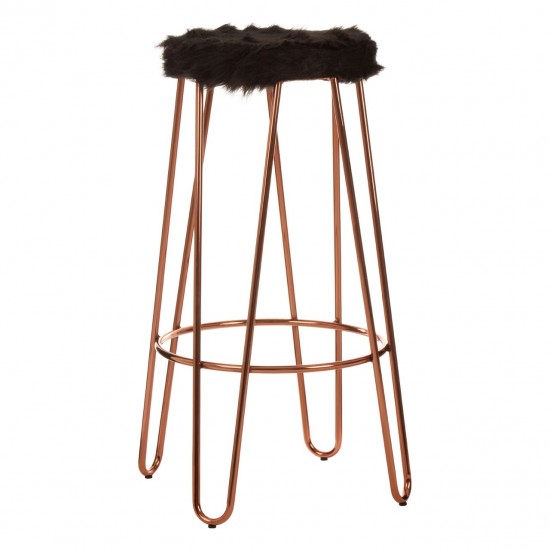 Scaun bar Roslyn negru si auriu rose Scaun bar Roslyn negru si auriu rose