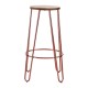 Scaun bar Roslyn picioare auriu rose Scaun bar Roslyn picioare auriu rose