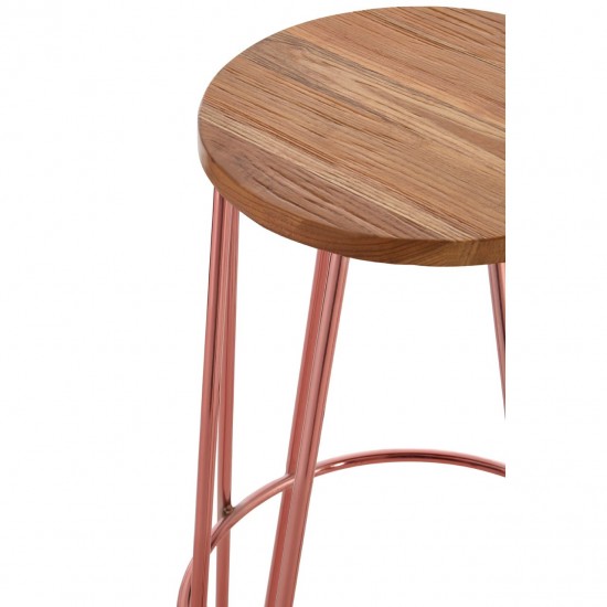 Scaun bar Roslyn picioare auriu rose Scaun bar Roslyn picioare auriu rose