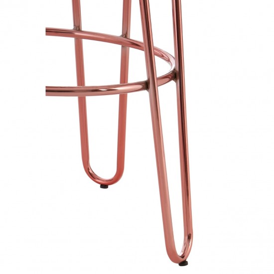 Scaun bar Roslyn picioare auriu rose Scaun bar Roslyn picioare auriu rose