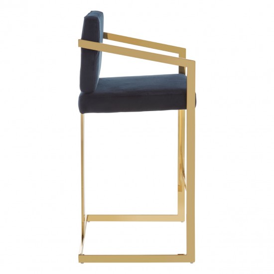 Scaun bar Jenner negru si auriu Scaun bar Jenner negru si auriu