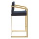Scaun bar Jenner negru si auriu Scaun bar Jenner negru si auriu