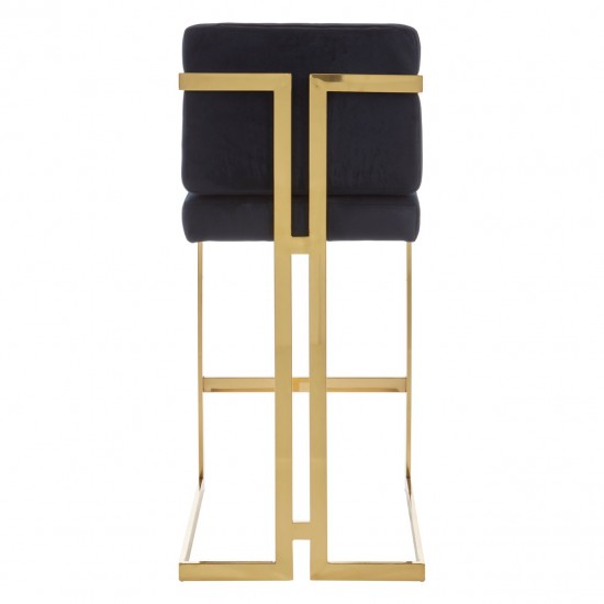 Scaun bar Jenner negru si auriu Scaun bar Jenner negru si auriu
