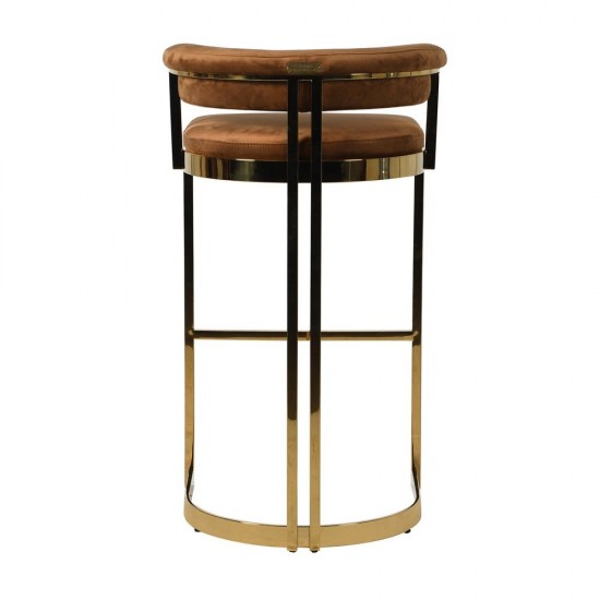 Scaun bar auriu Deco sezut 77 cm Scaun bar auriu Deco sezut 77 cm