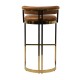 Scaun bar auriu Deco sezut 77 cm Scaun bar auriu Deco sezut 77 cm