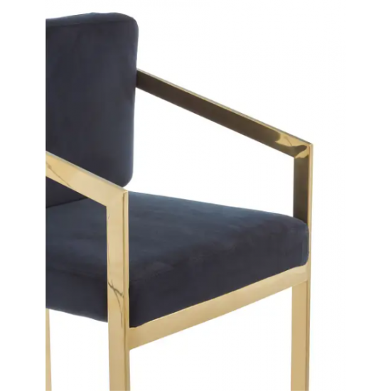 Scaun bar Jenner negru si auriu Scaun bar Jenner negru si auriu