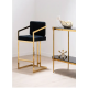Scaun bar Jenner negru si auriu Scaun bar Jenner negru si auriu