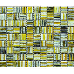 Mozaic Sticla Galben alb maro 002