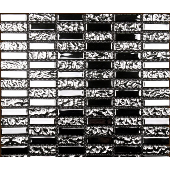 Mozaic Sticla argintiu cu textura metalica XX-006 Mozaic Sticla argintiu cu textura metalica XX-006