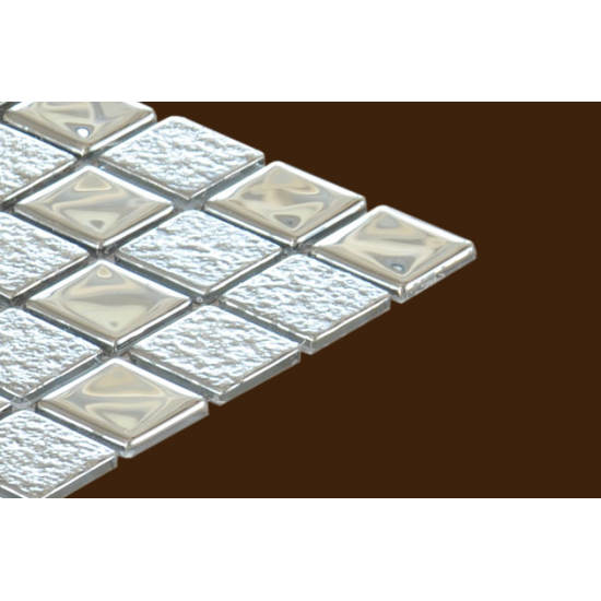 Mozaic Sticla argintiu metalic 007 Mozaic Sticla argintiu metalic 007