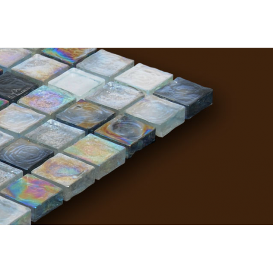 Mozaic Sticla gri cu irizatii metalice 044 Mozaic Sticla gri cu irizatii metalice 044