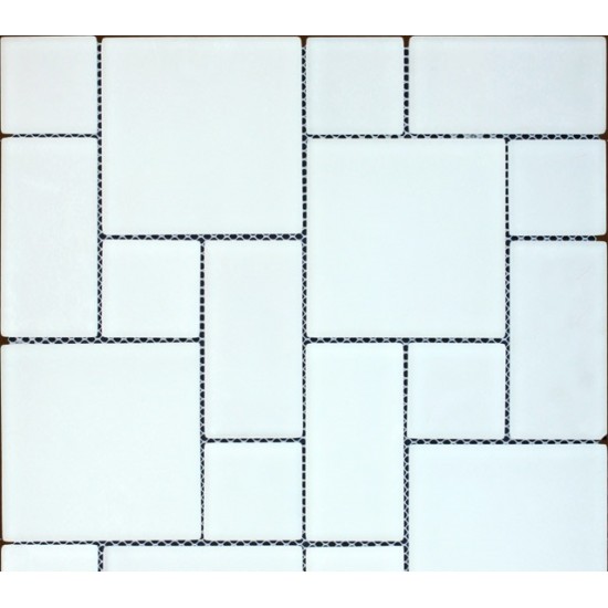 Mozaic alb din sticla GL019 Mozaic alb din sticla GL019