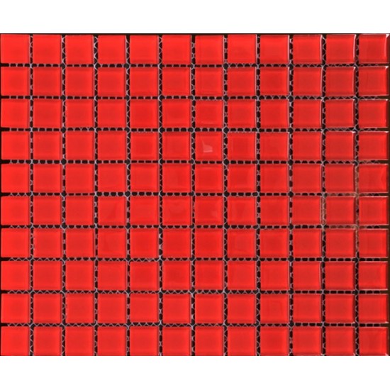 Mozaic rosu din sticla MGL015 Mozaic rosu din sticla MGL015