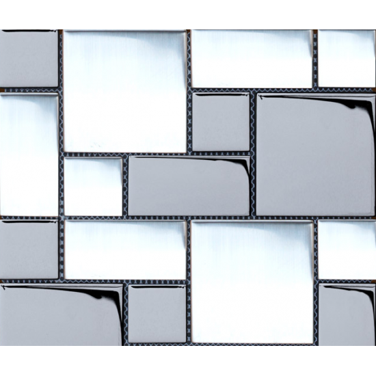 Mozaic Sticla metalic argintiu XX-018 Mozaic Sticla metalic argintiu XX-018