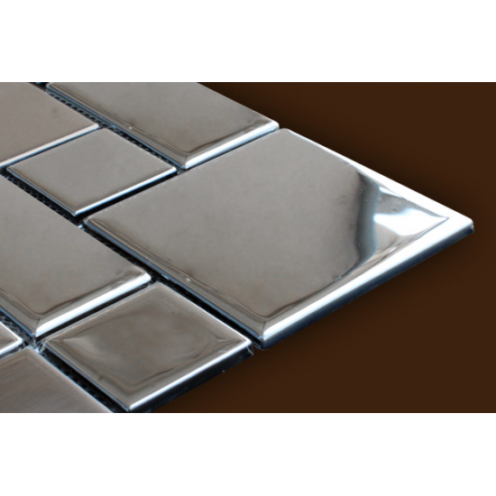 Mozaic Sticla argintiu metalic GL020 Mozaic Sticla argintiu metalic GL020