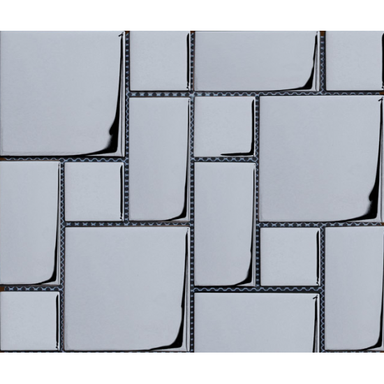 Mozaic Sticla argintiu metalic GL020 Mozaic Sticla argintiu metalic GL020