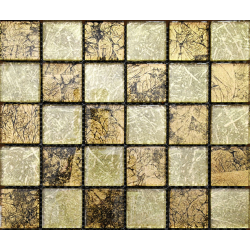 Mozaic sticla auriu decorativ XX-029