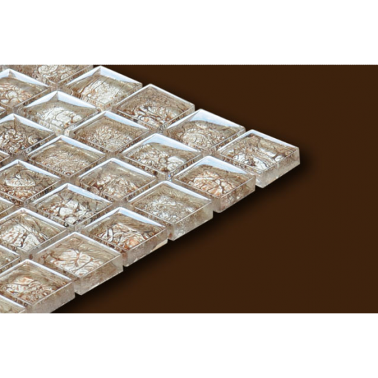Mozaic Sticla decorativ cu fundal metalic XX-031 Mozaic Sticla decorativ cu fundal metalic XX-031