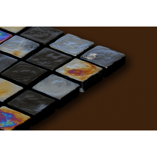 Mozaic Sticla negru cu irizatii metalice XX-062 Mozaic Sticla negru cu irizatii metalice XX-062