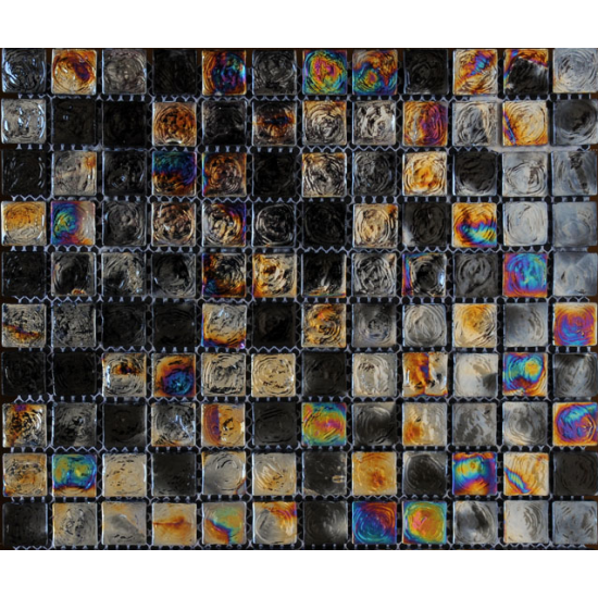 Mozaic Sticla negru cu irizatii metalice XX-062 Mozaic Sticla negru cu irizatii metalice XX-062