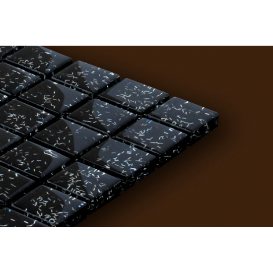 Mozaic Sticla Negru cu insertii stralucitoare XX-067 Mozaic Sticla Negru cu insertii stralucitoare XX-067