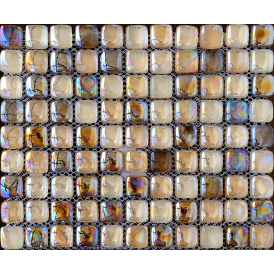 Mozaic Sticla bej cu irizatii metalice XX4-004 Mozaic Sticla bej cu irizatii metalice XX4-004