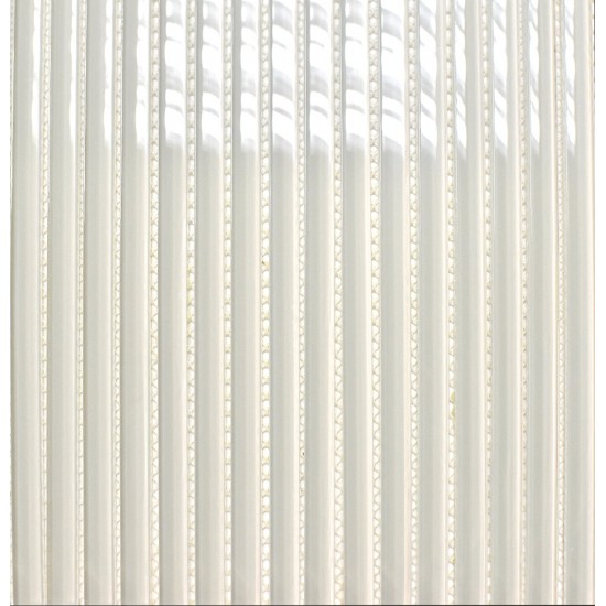 Mozaic alb din baghete sticla GL099 Mozaic alb din baghete sticla GL099